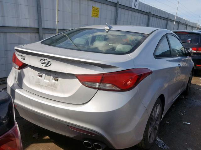 KMHDH6AH2EU029688 - 2014 HYUNDAI ELANTRA CO SILVER photo 4