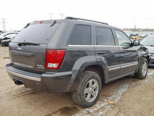 1J8HR58295C703817 - 2005 JEEP GRAND CHER GRAY photo 4