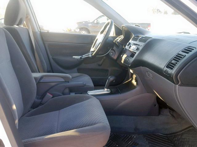 1HGES16324L005018 - 2004 HONDA CIVIC DX V SILVER photo 5