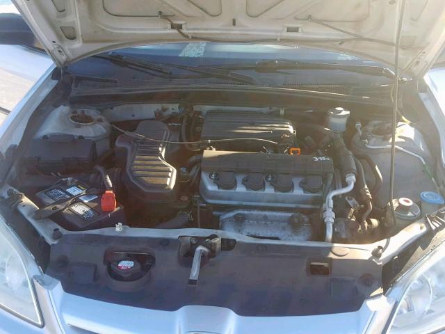 1HGES16324L005018 - 2004 HONDA CIVIC DX V SILVER photo 7