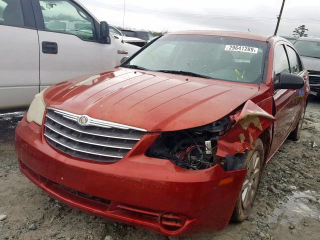 1C3LC46K68N109585 - 2008 CHRYSLER SEBRING LX RED photo 2