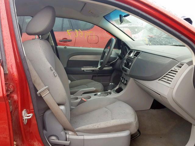 1C3LC46K68N109585 - 2008 CHRYSLER SEBRING LX RED photo 5