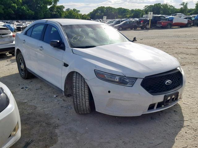 1FAHP2MT0DG152748 - 2013 FORD TAURUS POL WHITE photo 1