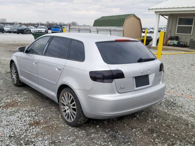 WAUNF78P38A054846 - 2008 AUDI A3 2.0 PRE SILVER photo 3