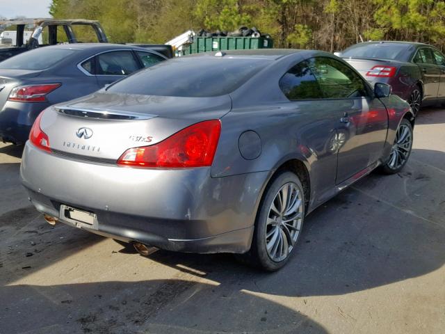 JN1CV6EL6BM264102 - 2011 INFINITI G37 GRAY photo 4