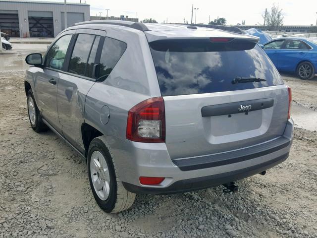 1C4NJCBA3GD794960 - 2016 JEEP COMPASS SP SILVER photo 3