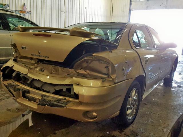 1G2NF52EX4C133688 - 2004 PONTIAC GRAND AM S GOLD photo 4