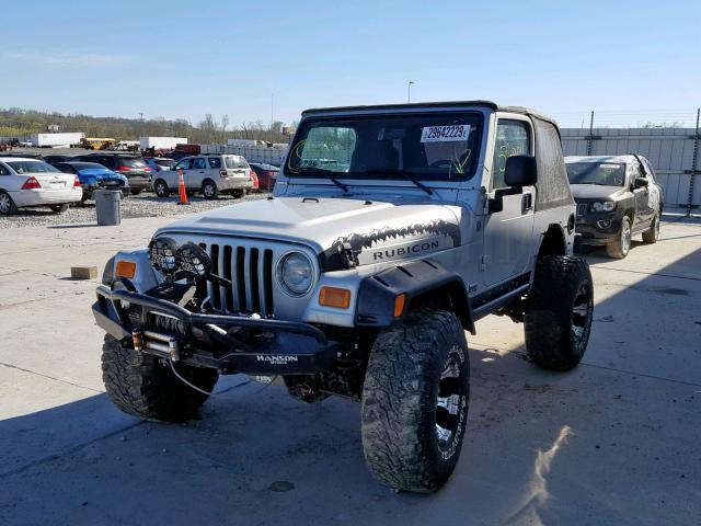 1J4FA69S74P768693 - 2004 JEEP WRANGLER / SILVER photo 2