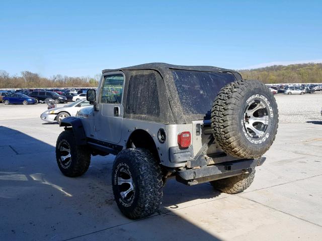 1J4FA69S74P768693 - 2004 JEEP WRANGLER / SILVER photo 3