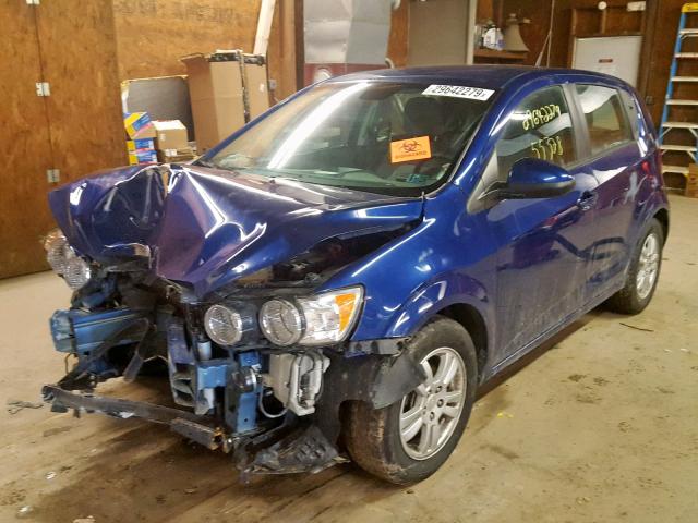 1G1JA6SH5C4198894 - 2012 CHEVROLET SONIC LS 蓝色 照片 2