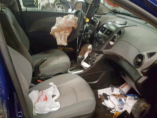 1G1JA6SH5C4198894 - 2012 CHEVROLET SONIC LS 蓝色 照片 5