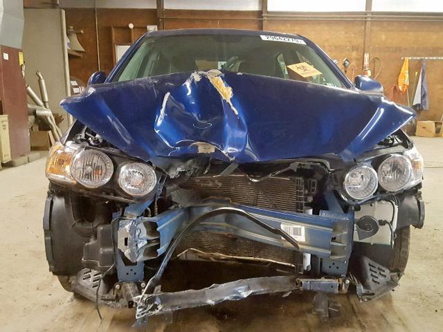 1G1JA6SH5C4198894 - 2012 CHEVROLET SONIC LS 蓝色 照片 9