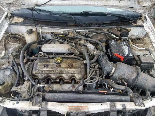 3FALP15P9VR165823 - 1997 FORD ESCORT LX WHITE photo 7