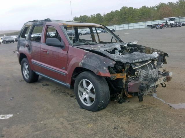 1J8GR48K68C148092 - 2008 JEEP GRAND CHER MAROON photo 1