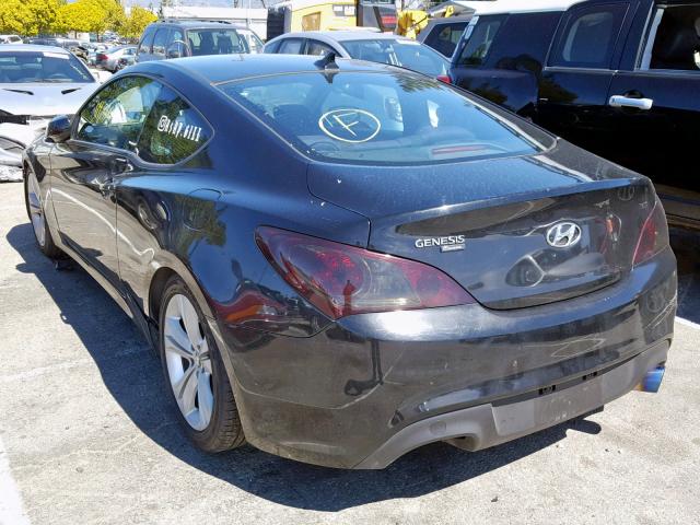 KMHHT6KD5BU060280 - 2011 HYUNDAI GENESIS CO BLACK photo 3