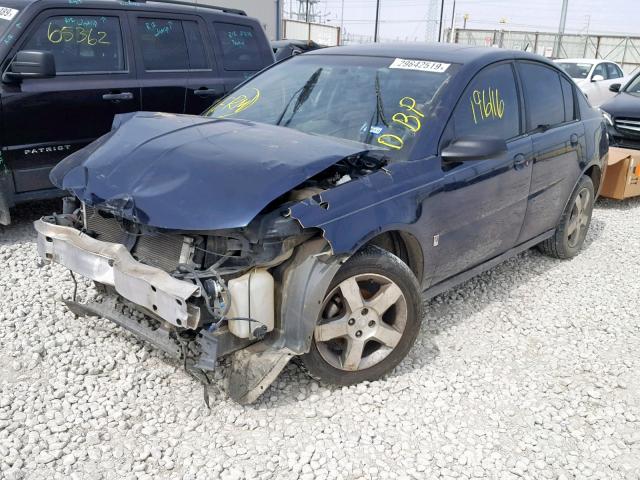 1G8AL55F87Z182049 - 2007 SATURN ION LEVEL BLUE photo 2