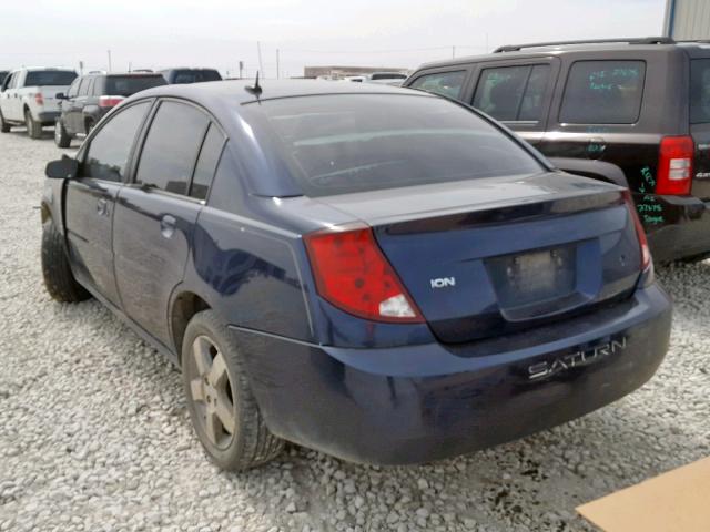 1G8AL55F87Z182049 - 2007 SATURN ION LEVEL BLUE photo 3