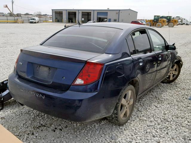 1G8AL55F87Z182049 - 2007 SATURN ION LEVEL BLUE photo 4