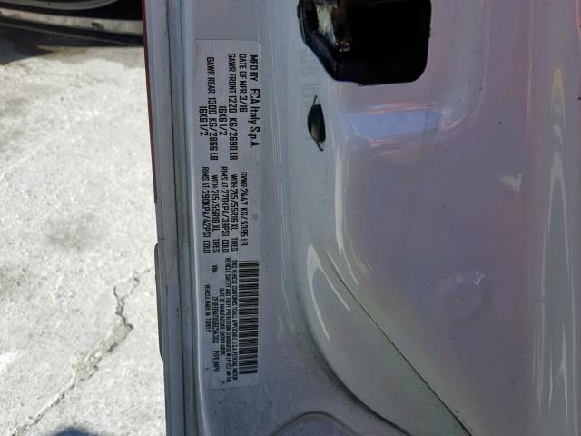 ZFBERFATXG6C54383 - 2016 RAM PROMASTER 白色 照片 10