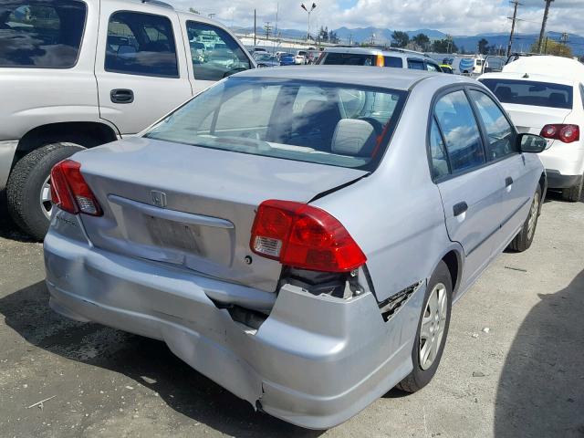 1HGES16385L006871 - 2005 HONDA CIVIC DX V SILVER photo 4