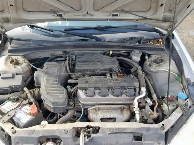 1HGES16385L006871 - 2005 HONDA CIVIC DX V SILVER photo 7