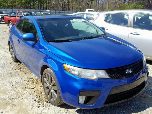 KNAFW6A37C5600460 - 2012 KIA FORTE SX BLUE photo 1