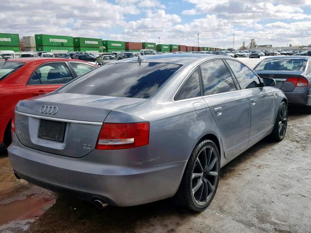 WAUDH74F67N125712 - 2007 AUDI A6 3.2 QUA SILVER photo 4