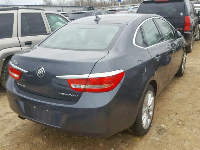 1G4PP5SK8D4158358 - 2013 BUICK VERANO GRAY photo 4