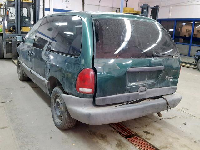 2P4GP45R8VR305960 - 1997 PLYMOUTH VOYAGER SE GREEN photo 3