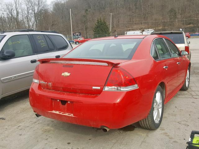 2G1WC5E37D1204895 - 2013 CHEVROLET IMPALA LTZ RED photo 4