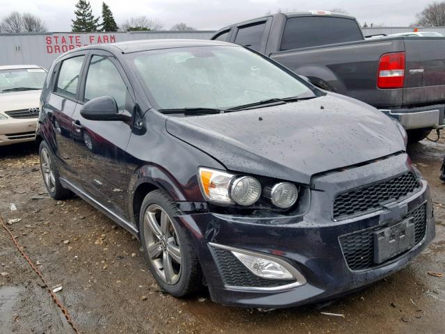 1G1JH6SB7D4237378 - 2013 CHEVROLET SONIC RS BLACK photo 1