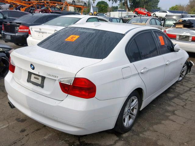 WBAVC53528F008785 - 2008 BMW 328 I SULE WHITE photo 4