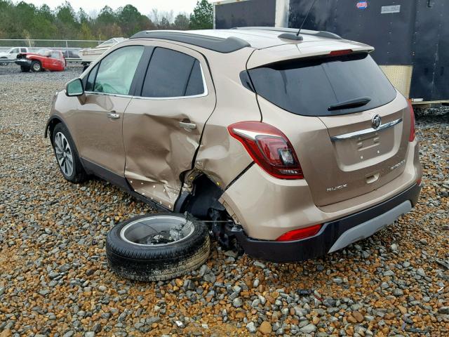 KL4CJBSB9JB555713 - 2018 BUICK ENCORE PRE BROWN photo 3