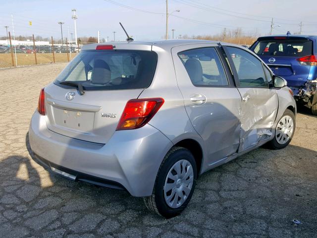 VNKKTUD34HA073249 - 2017 TOYOTA YARIS L SILVER photo 4