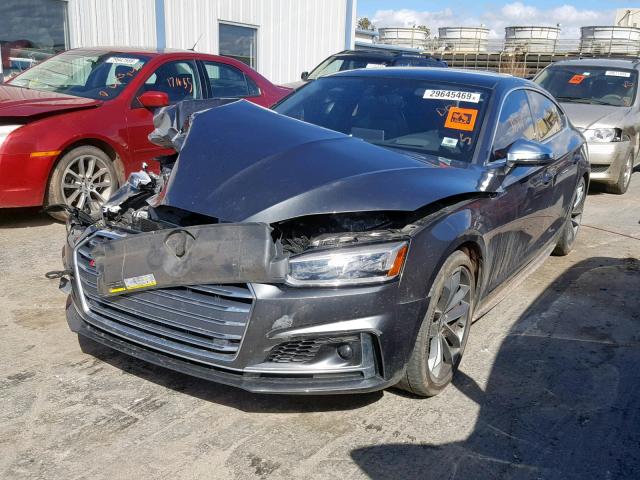 WAUC4CF57JA064776 - 2018 AUDI S5 PRESTIG GRAY photo 2