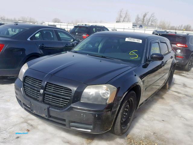 2D8FV47T97H744349 - 2007 DODGE MAGNUM SE BLACK photo 2