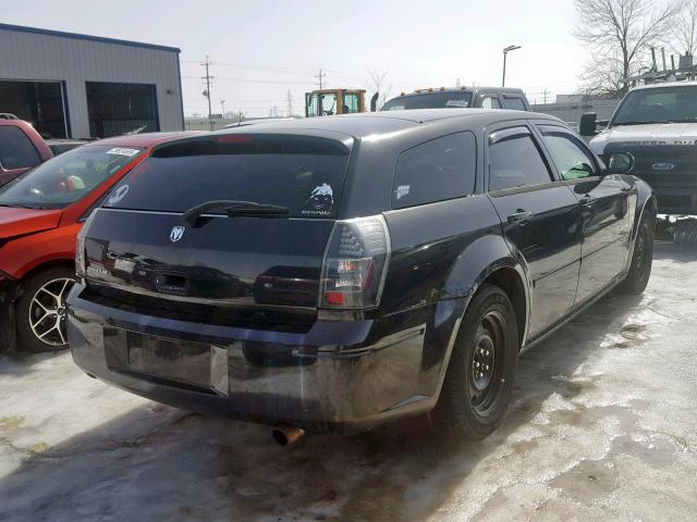 2D8FV47T97H744349 - 2007 DODGE MAGNUM SE BLACK photo 4