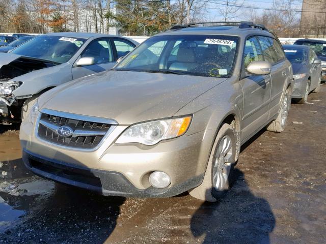 4S4BP86C884308392 - 2008 SUBARU OUTBACK 3. TAN photo 2