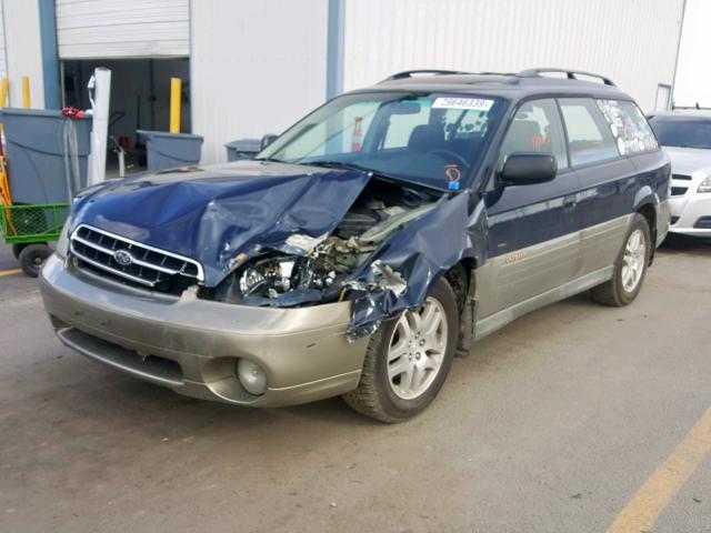 4S3BH665027625600 - 2002 SUBARU LEGACY OUT TWO TONE photo 2