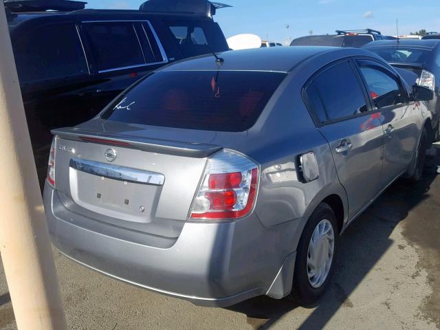 3N1AB6AP3CL765341 - 2012 NISSAN SENTRA 2.0 GRAY photo 4