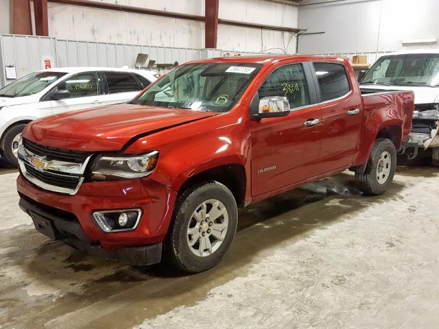 1GCGTCE33G1163224 - 2016 CHEVROLET COLORADO L MAROON photo 2