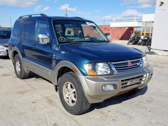 JA4MW51R11J027272 - 2001 MITSUBISHI MONTERO LI GREEN photo 1