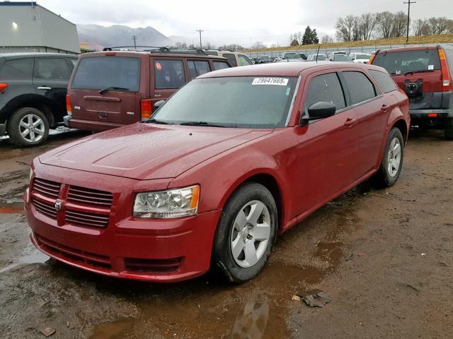 2D4FV47T88H168174 - 2008 DODGE MAGNUM MAROON photo 2