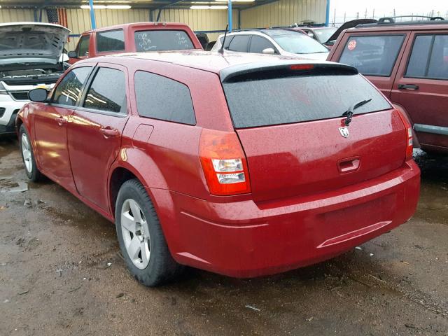 2D4FV47T88H168174 - 2008 DODGE MAGNUM MAROON photo 3