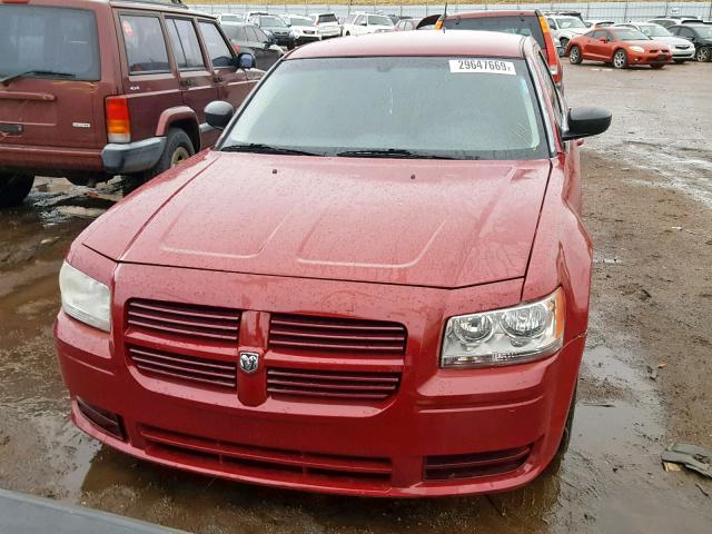 2D4FV47T88H168174 - 2008 DODGE MAGNUM MAROON photo 9