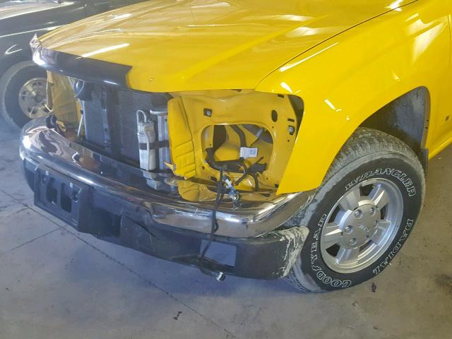 1GTCS198168278857 - 2006 GMC CANYON YELLOW photo 9