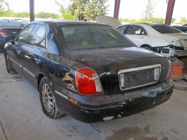 KMHFU45E85A405031 - 2005 HYUNDAI XG 350 BLACK photo 3