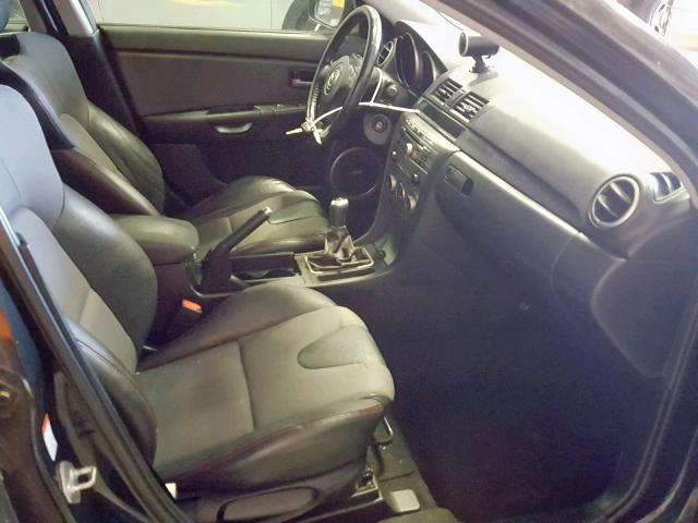 JM1BK34L271654415 - 2007 MAZDA SPEED 3 BLACK photo 5