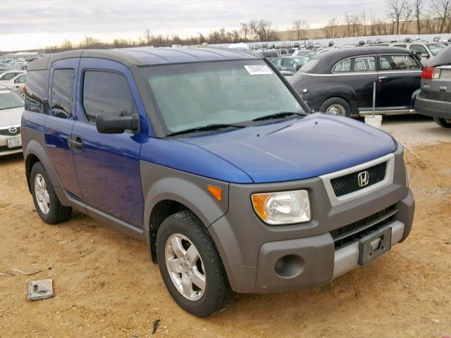 5J6YH28614L025133 - 2004 HONDA ELEMENT EX BLUE photo 1