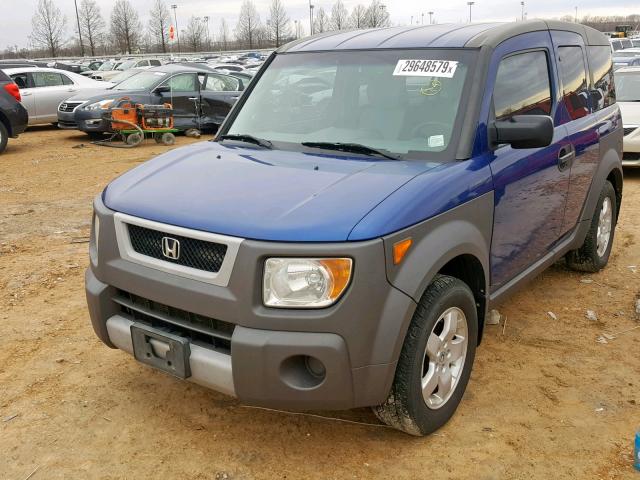 5J6YH28614L025133 - 2004 HONDA ELEMENT EX BLUE photo 2